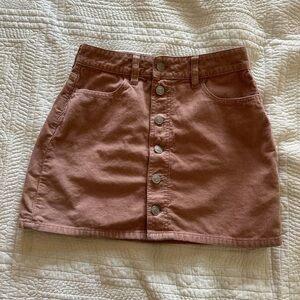 Pink corduroy Pacsun skirt